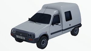 Citroen C15 Low Poly 3d Model