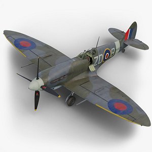 Supermarine Spitfire Mk IX  PBR 3D model