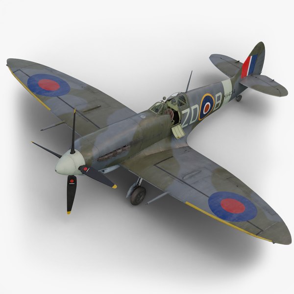 Supermarine Spitfire Mk IX PBR 3D model