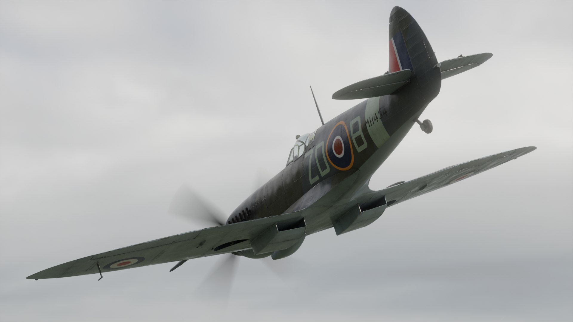 Supermarine Spitfire Mk IX PBR 3D Model - TurboSquid 2165571