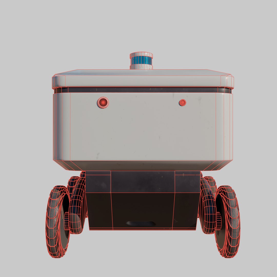 Delivery robot 3D model https://p.turbosquid.com/ts-thumb/pB/JPbNuc/7Y/mesh2min/png/1687021247/1920x1080/fit_q87/7e951cb3a4b5cc0997a3317a8c39c9d476ab63d3/mesh2min.jpg