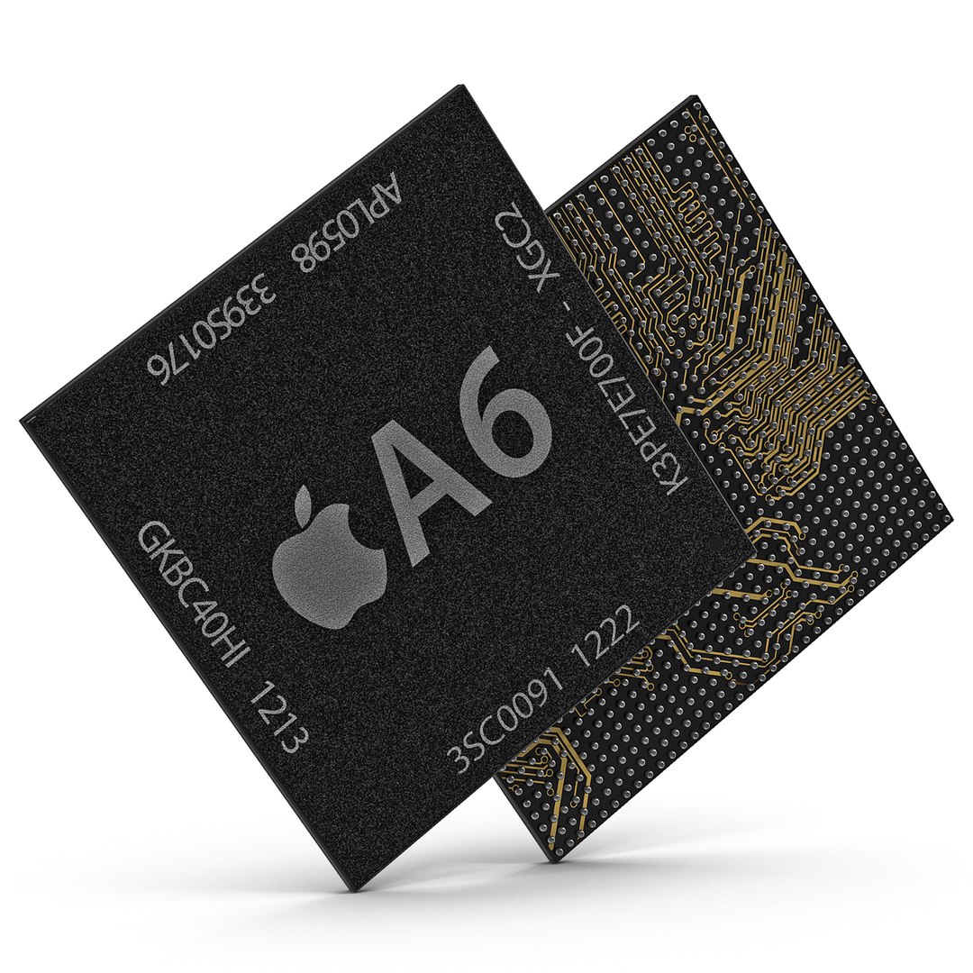 Mobile Chip AX Series A6 3D Model 3D model preview