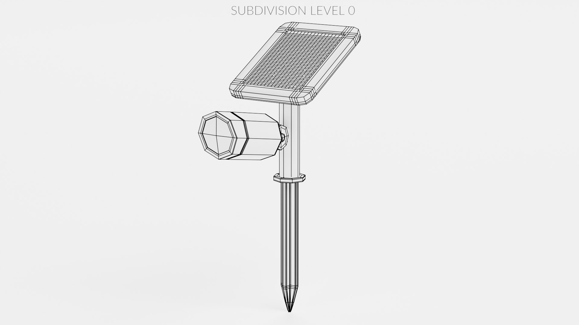 Solar Garden Lamp 3D model - TurboSquid 2124305