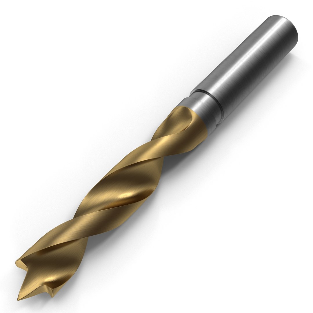 Drill Bit 6 3D Model 3D model preview