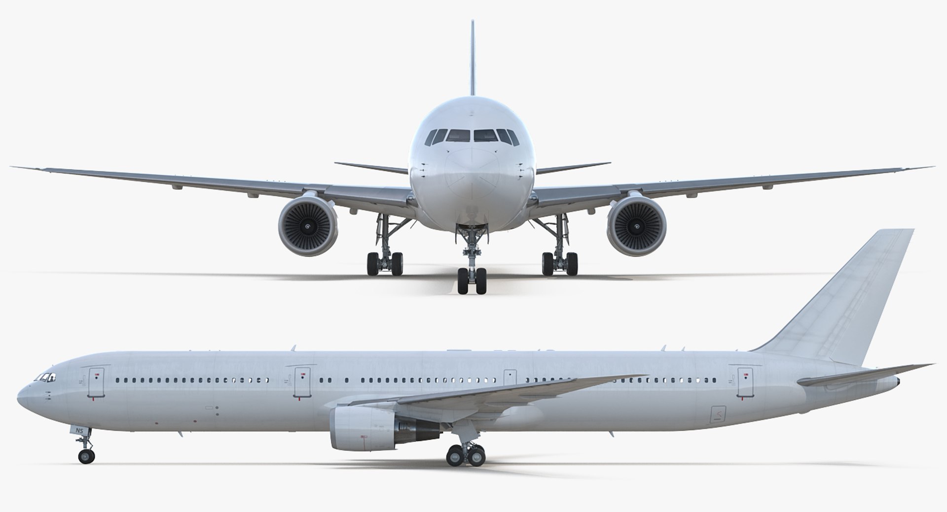 Boeing 767-400er generic rigged 3D model - TurboSquid 1234462