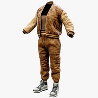Streetwear Parametric Outfit 14  Fully Rigged GameReady Unreal Engine MetaHuman