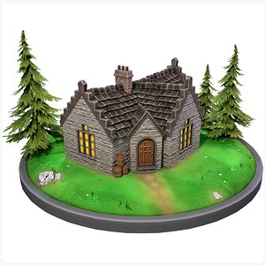 Stylized Scottish House