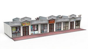 trade stalls 3D model