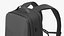 Hard Shell Laptop Backpack Black on Mannequin