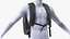 Hard Shell Laptop Backpack Black on Mannequin