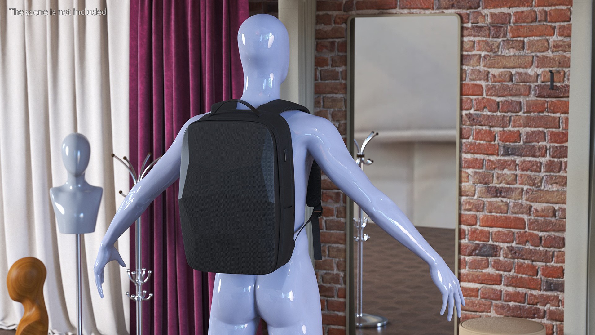 Hard Shell Laptop Backpack Black on Mannequin 3D model https://p.turbosquid.com/ts-thumb/pB/esCyk4/ES/hardshelllaptopbackpackblackonmannequin3dmodel003/jpg/1698562100/1920x1080/fit_q87/5b92fd3667907f91e316534abd9aafec01f647fb/hardshelllaptopbackpackblackonmannequin3dmodel003.jpg
