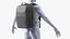 Hard Shell Laptop Backpack Black on Mannequin