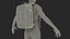 Hard Shell Laptop Backpack Black on Mannequin