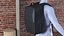 Hard Shell Laptop Backpack Black on Mannequin
