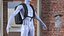 Hard Shell Laptop Backpack Black on Mannequin
