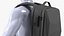 Hard Shell Laptop Backpack Black on Mannequin