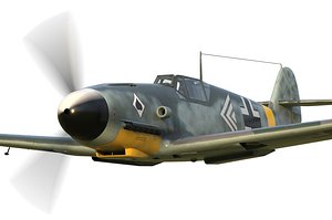 3D Bf 109 f-2 Messerschmitt model