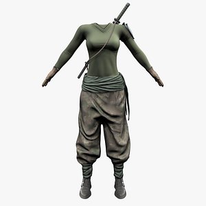 3D model Sword Guerrilla Combat Outfit
