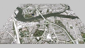 3D Cityscape Rotterdam Holland