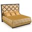 Clásico art deco cama respaldo alto con mechones contemporáneo lexington