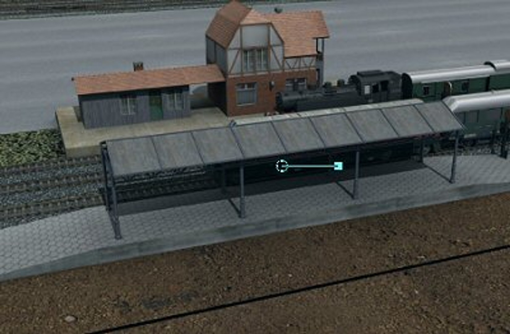 3d Model Train Platform