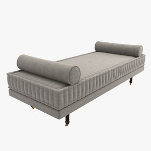 Custom made stitched daybed with bolster cushions