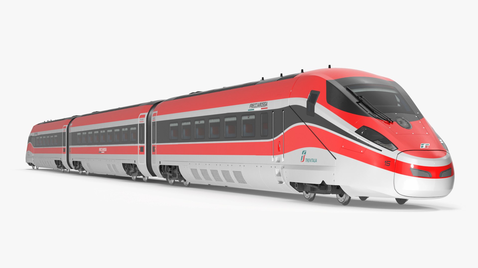 Frecciarossa 1000 High Speed Train 3D model preview