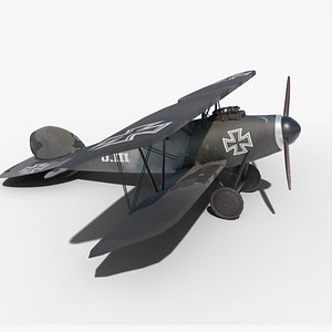 Albatros DIII German world war 1 plane 3D model