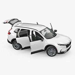 2025 Honda CR-V White Rigged 3D