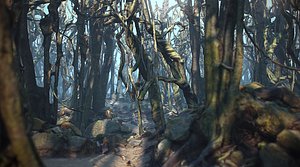 3D jungle liane forest