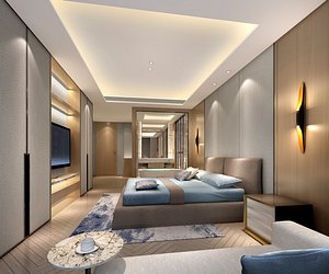 bedroom interiors 3D model