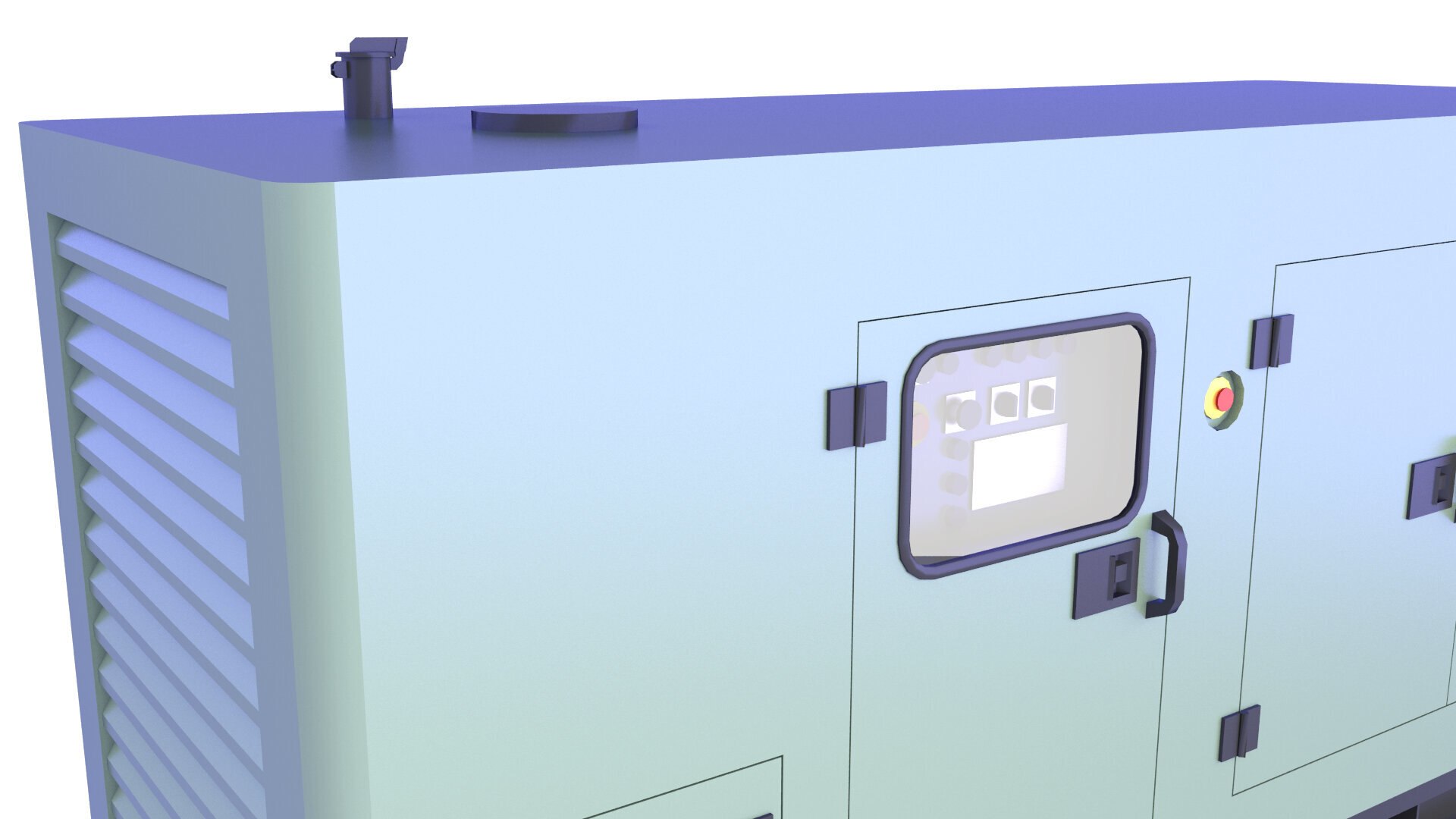 3D Diesel Generator Low Poly 13 Model - TurboSquid 2096794