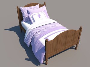 Revit single bed 3