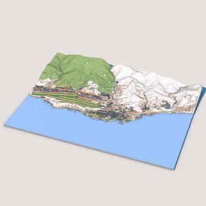 Catia La Mar City in Venezuela model