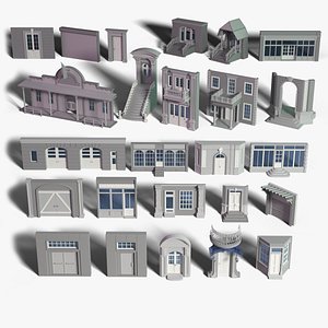 Building Facade Collection 1 - 25 pieces