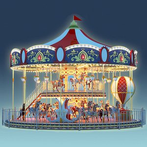 3d carousel carrousel