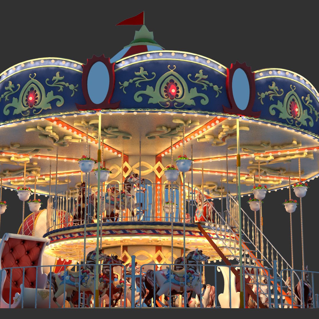 3d carousel carrousel