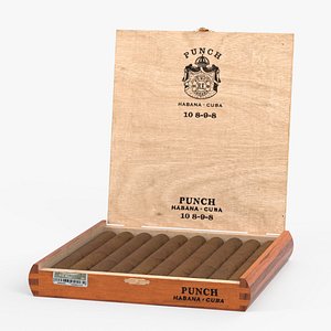 3D model Cuban Cigars Box Open