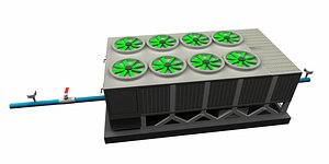 3D chiller machine cool model