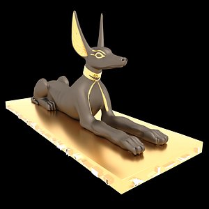 Figure of God Anubis 4K