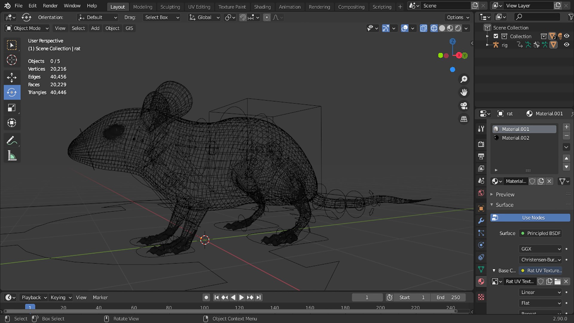 3D Model Rat 3d Model - TurboSquid 1717558