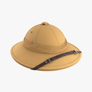 3D Pith helmet model