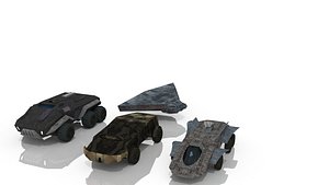3d scifi vehicles model