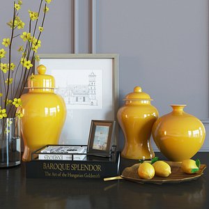 3d decorative set model