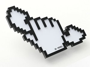 3D model cursor creative phone