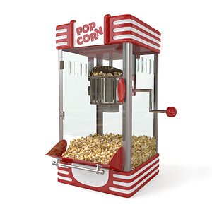 corn popcorn machine 3d model