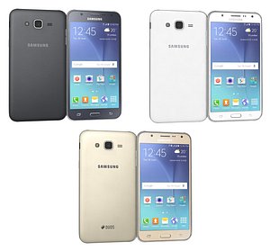samsung galaxy j7 colors 3d model