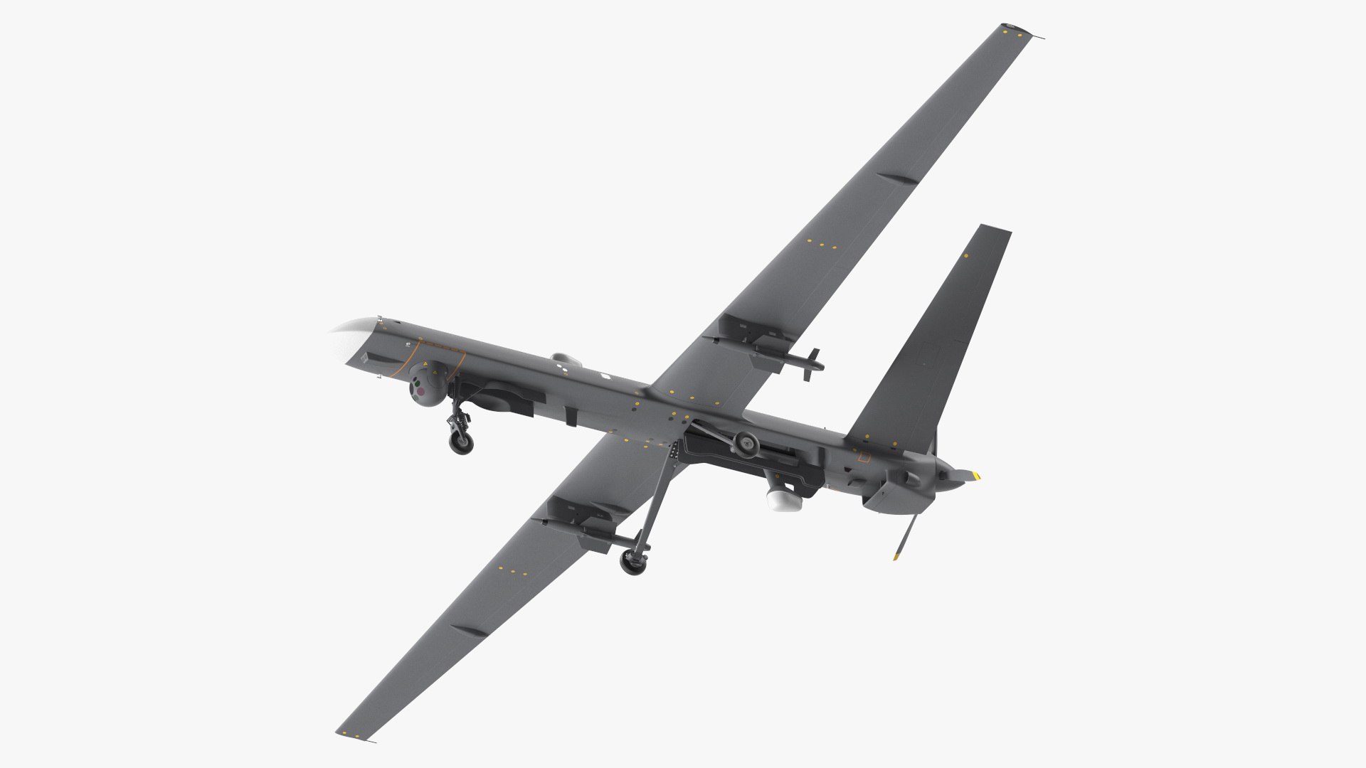 Unmanned Combat Aerial Vehicle Armed 3D model preview