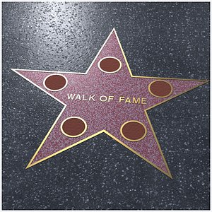 Walk of fame star 3D model