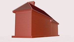 Miniature Traditional House 3D Printable Home Model 3D print model 3D model